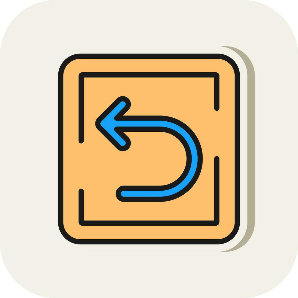 Back Arrow Vector Icon Design