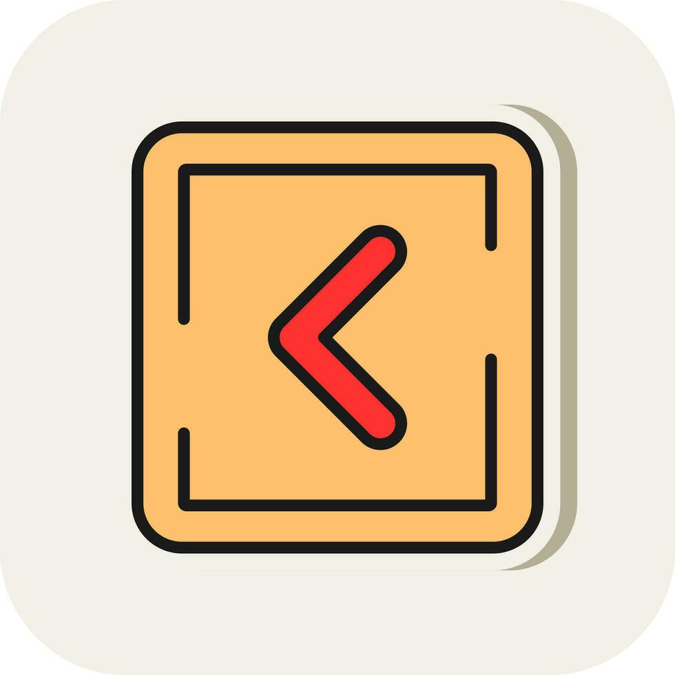 Left Arrow Vector Icon Design