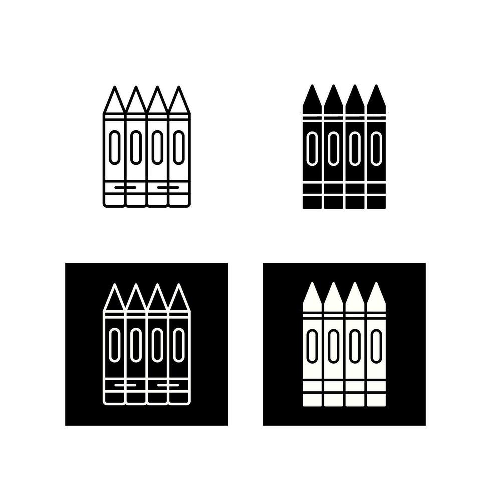 Crayons Vector Icon