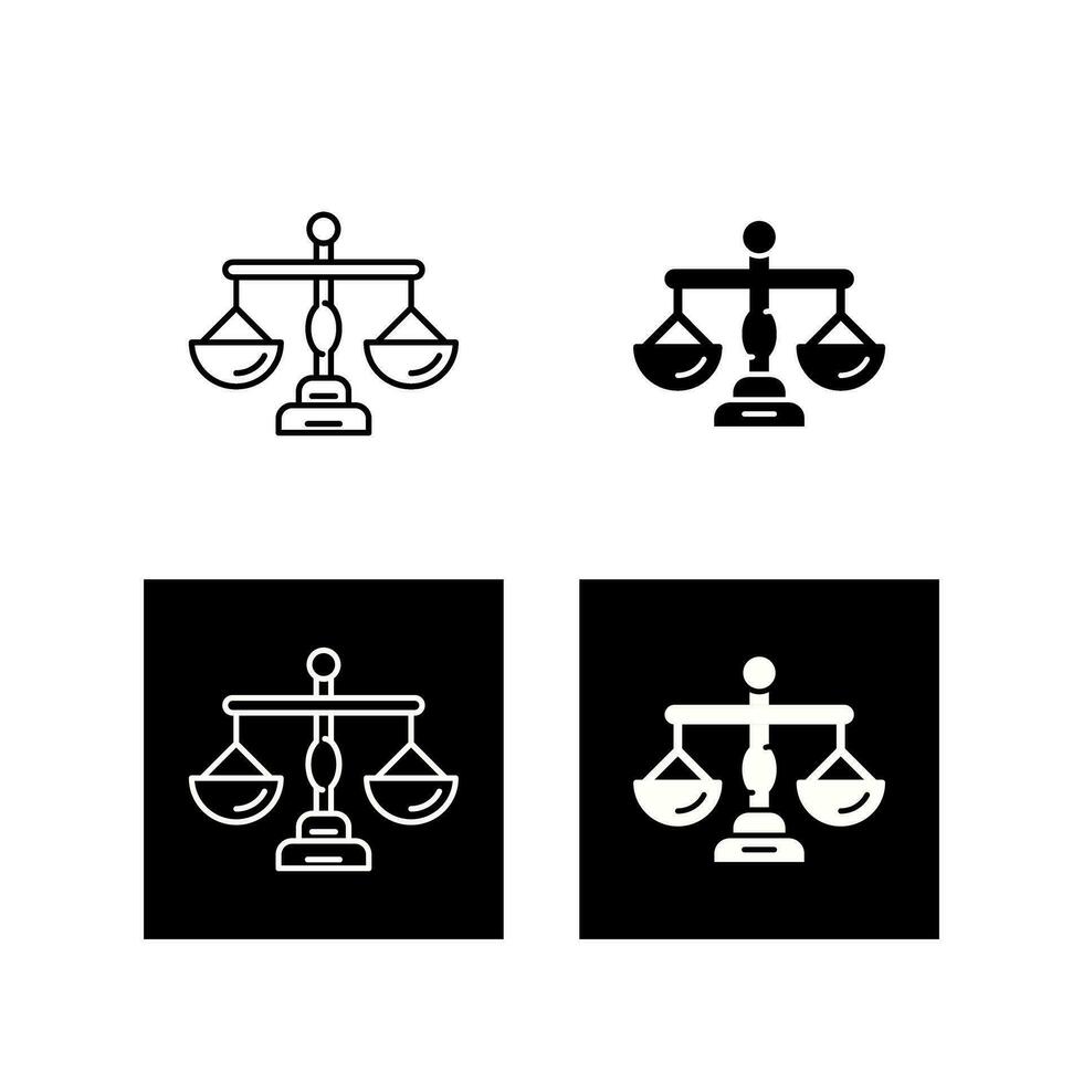 Justice Scale Vector Icon