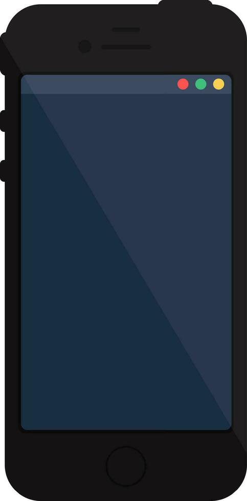 Smart Phone With Screen Off Device vector