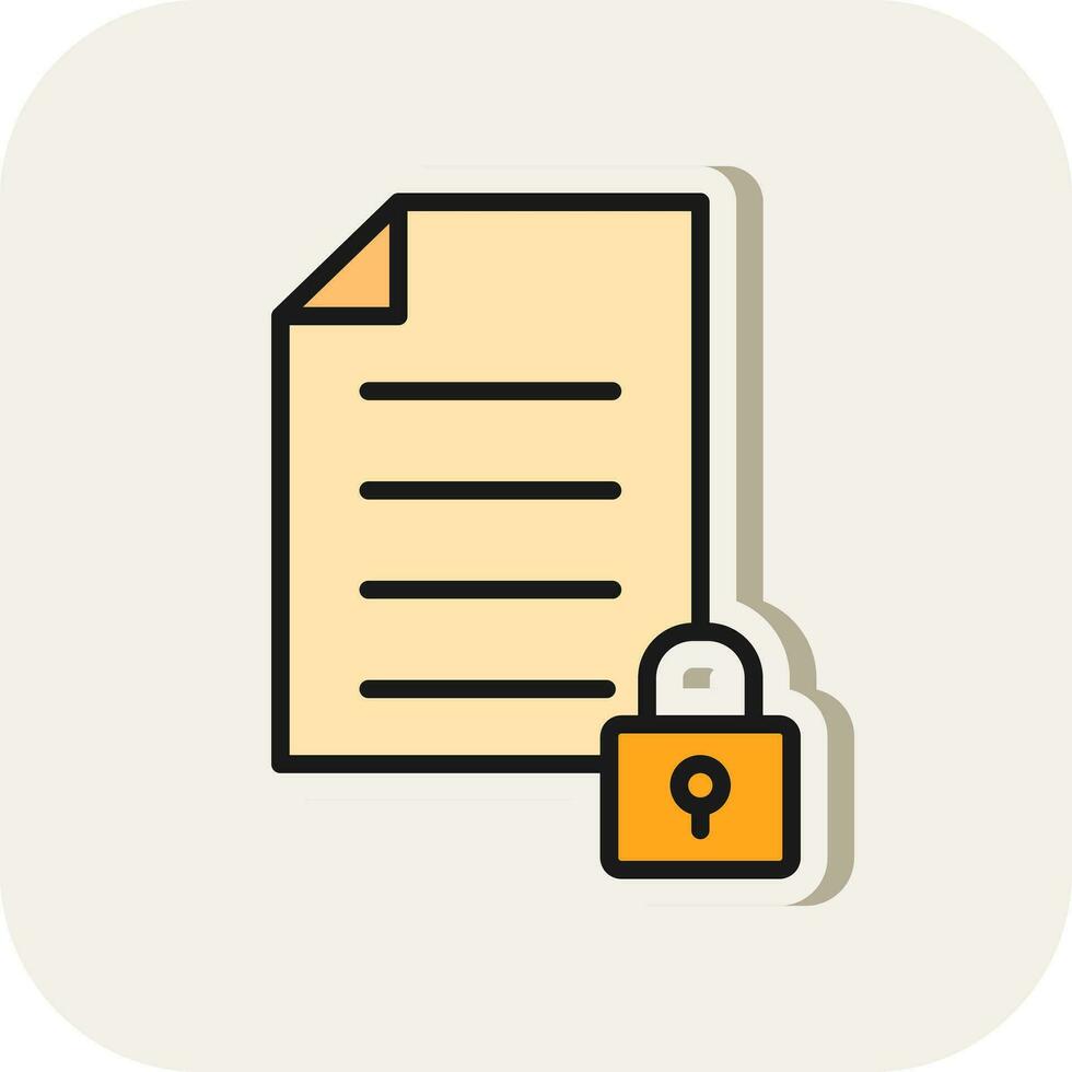 Locked Vector Icon Design