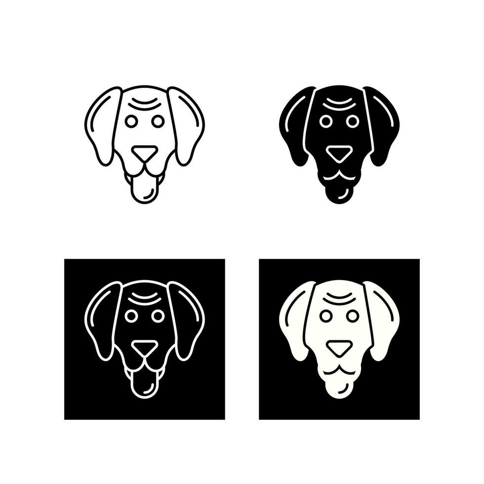 icono de vector de perro