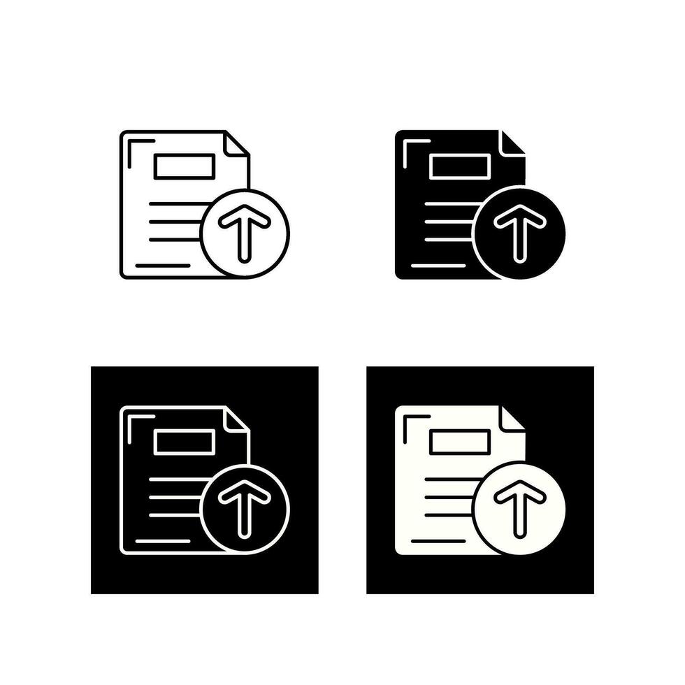Files Upload Vector Icon