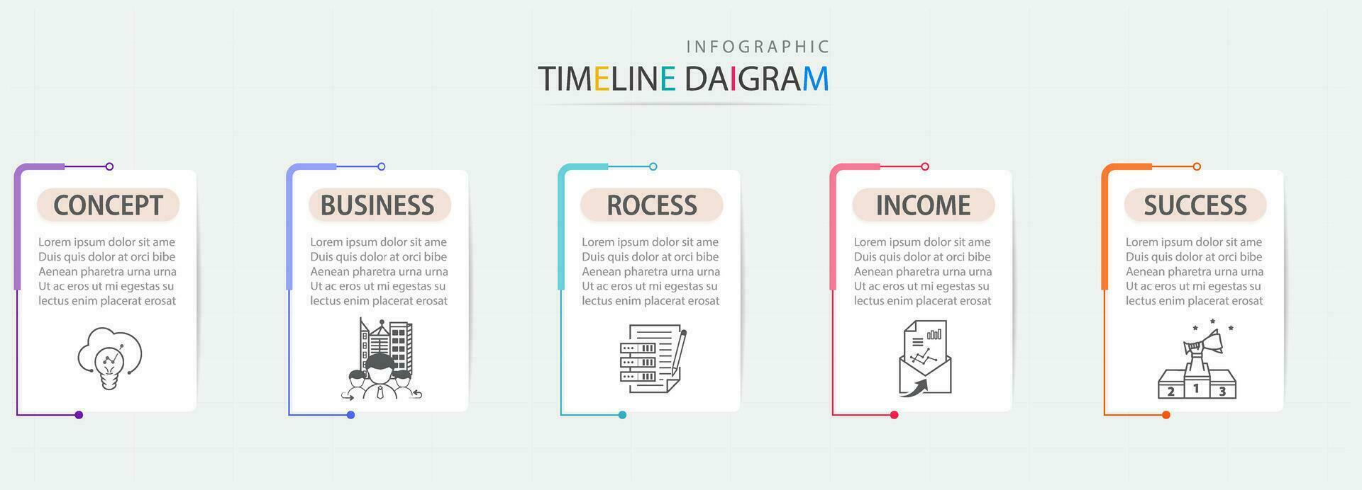 infographic business set 26-6 vector