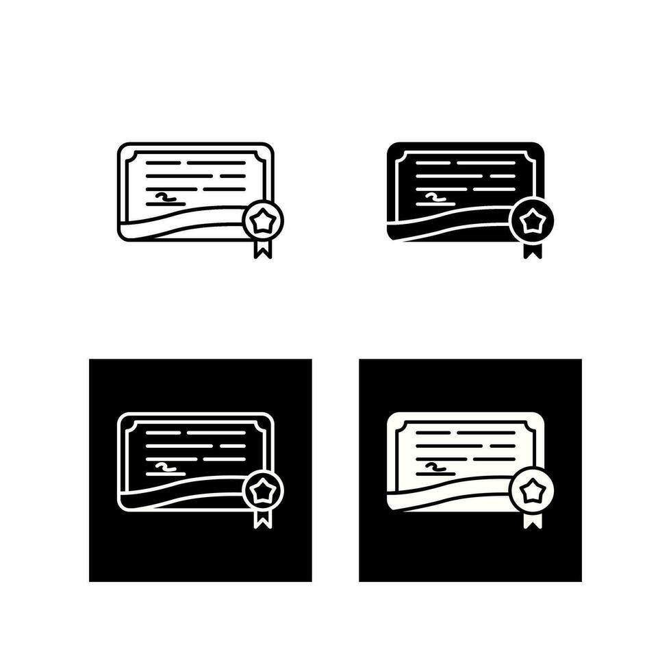 Certificate Vector Icon