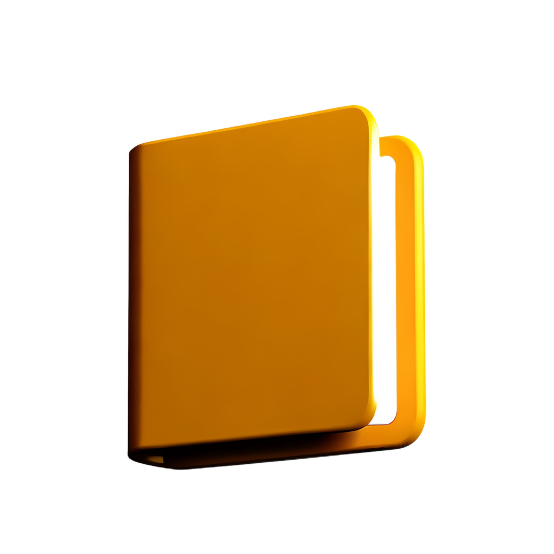 a yellow book on a transparent background 28028462 PNG