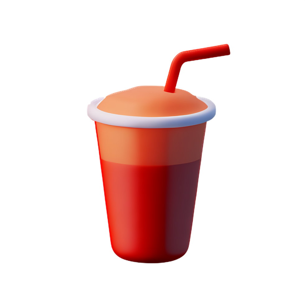 Strawberry juice 3d breakfast icon png