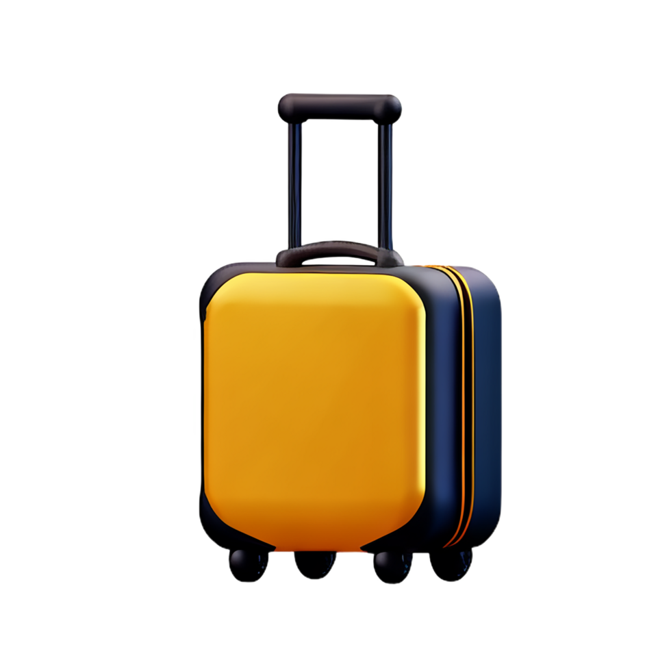 equipaje de viaje 3d icono png