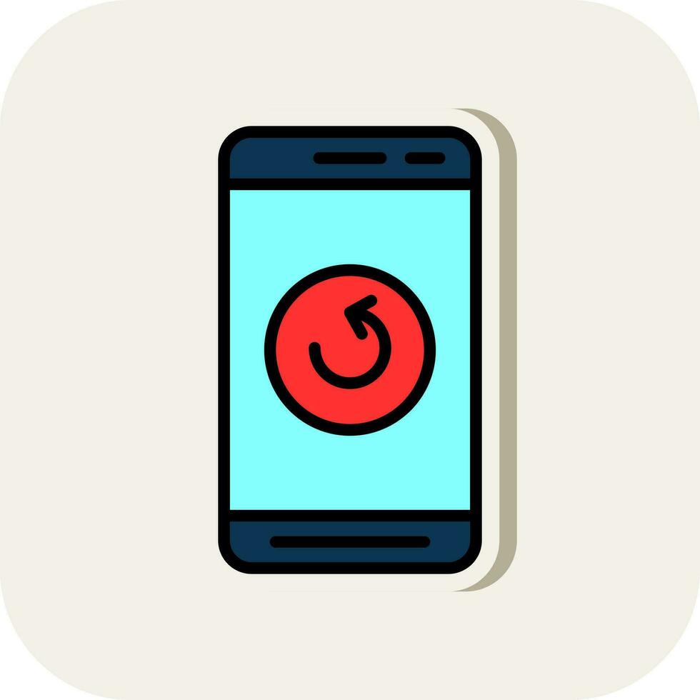 Mobile Refresh  Vector Icon Design