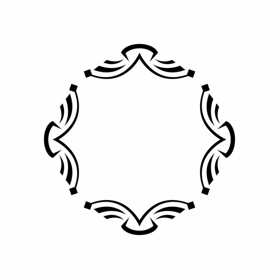 Vector ornament template design logo. Modern ornament vector for
