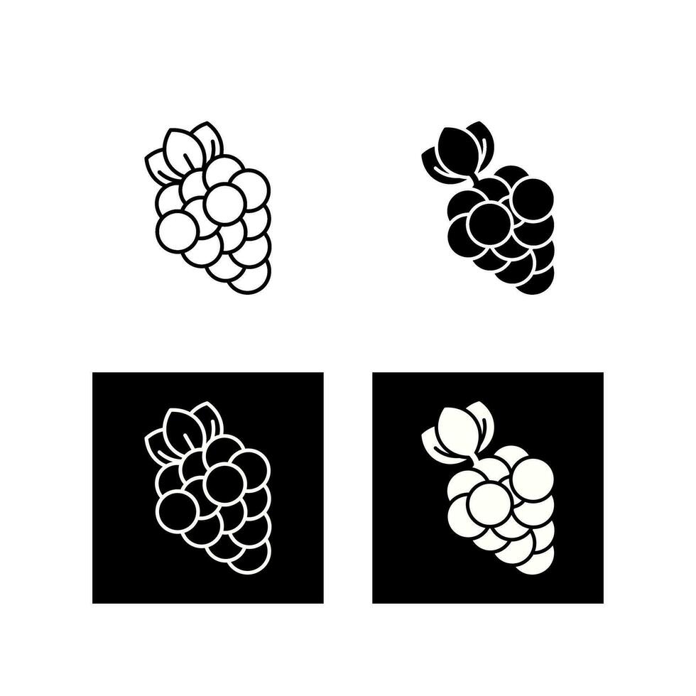 Grapes Vector Icon