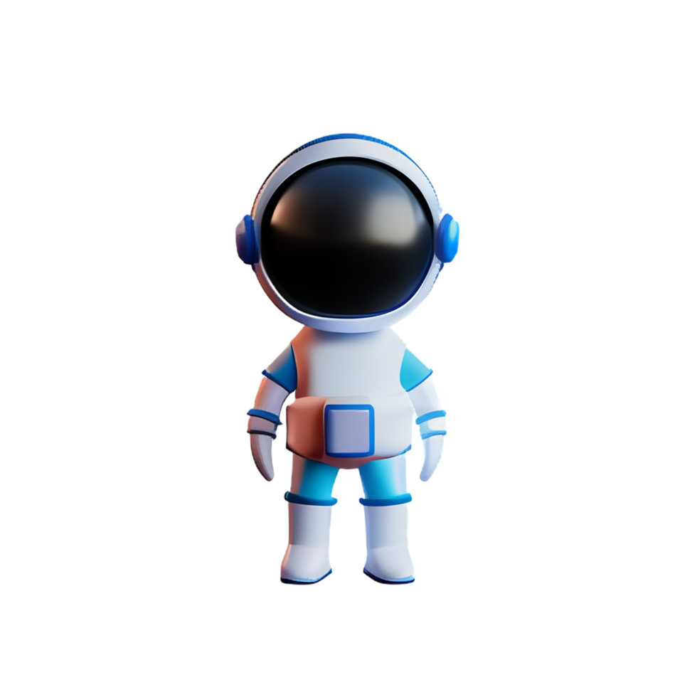 astronauta 3d profissão avatares ilustrações png