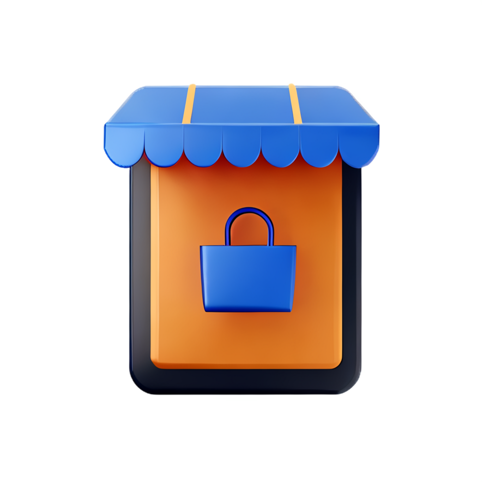 3d business opening hours icon e-commerce illustration png