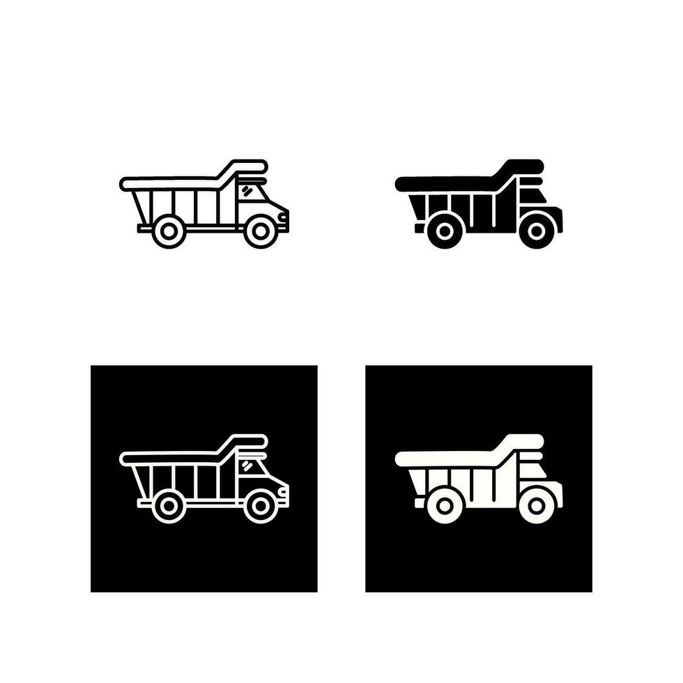 Dump Truck Vector Icon