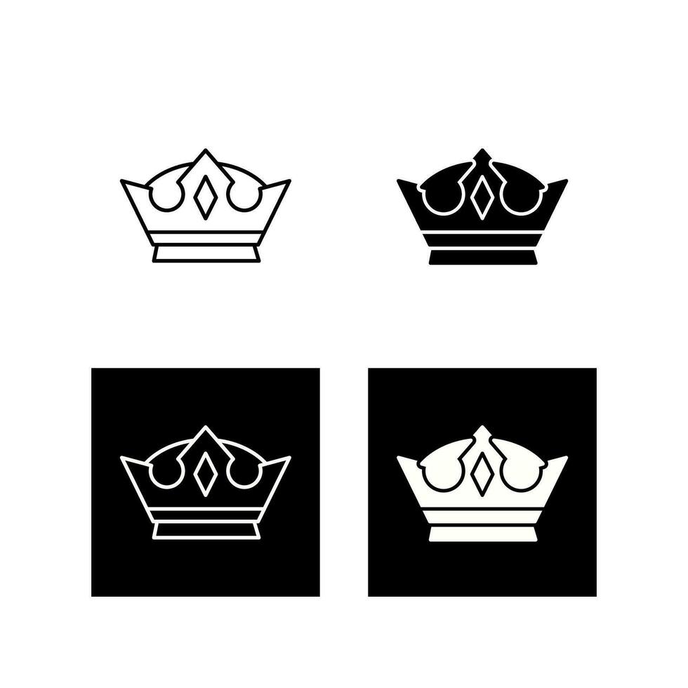 icono de vector de corona