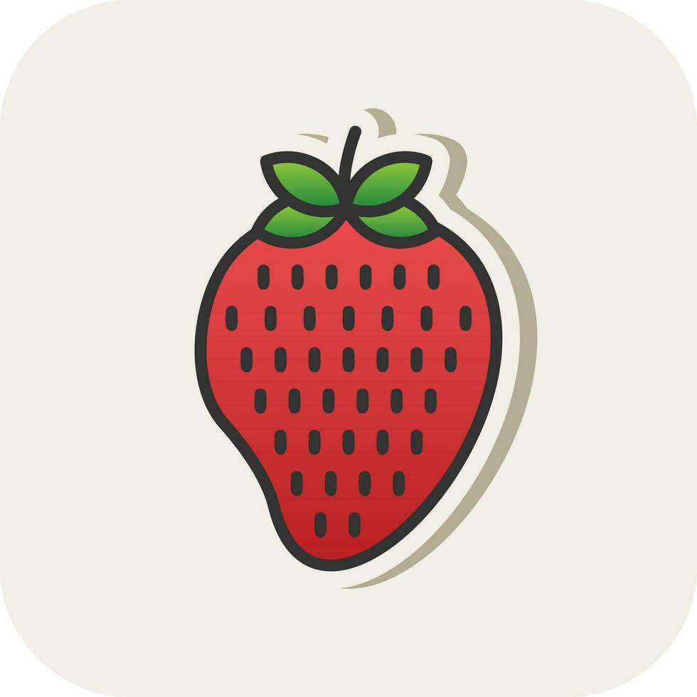 Strawberry Vector Icon Design