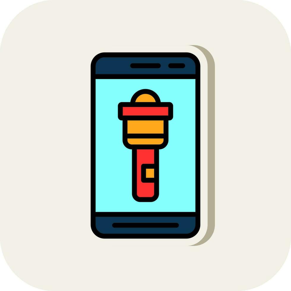 Flashlight  Vector Icon Design