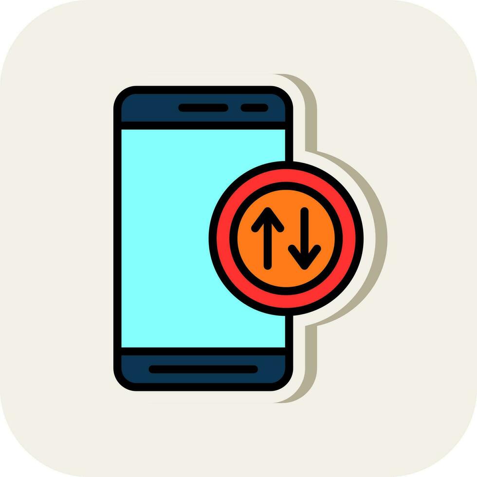 Mobile Data  Vector Icon Design