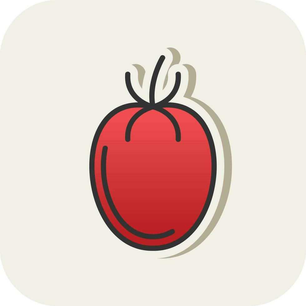 diseño de icono de vector de tomate