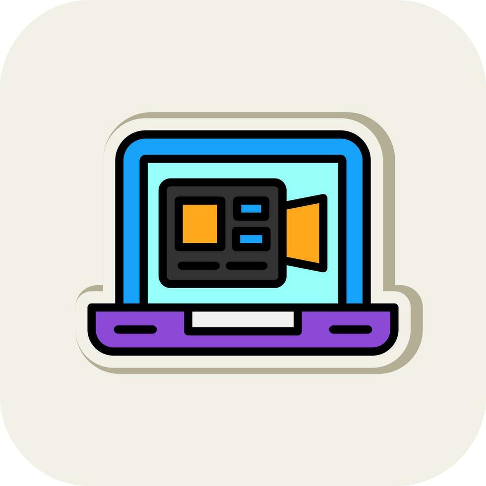 Video Call  Vector Icon Design