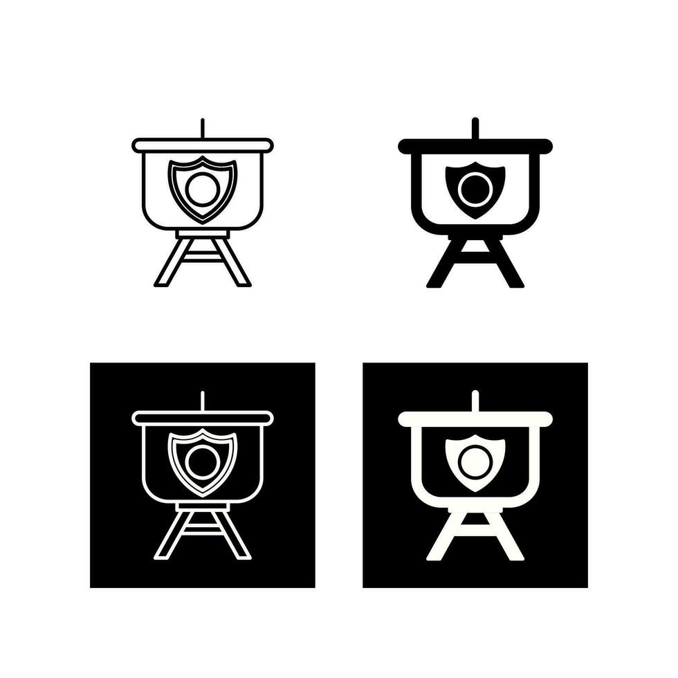 Security Presentation Vector Icon