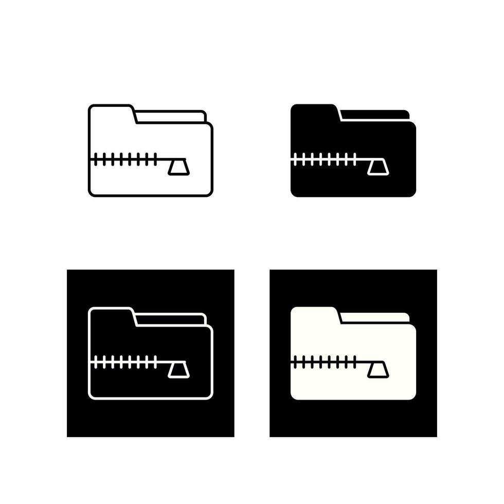 Zip File Vector Icon