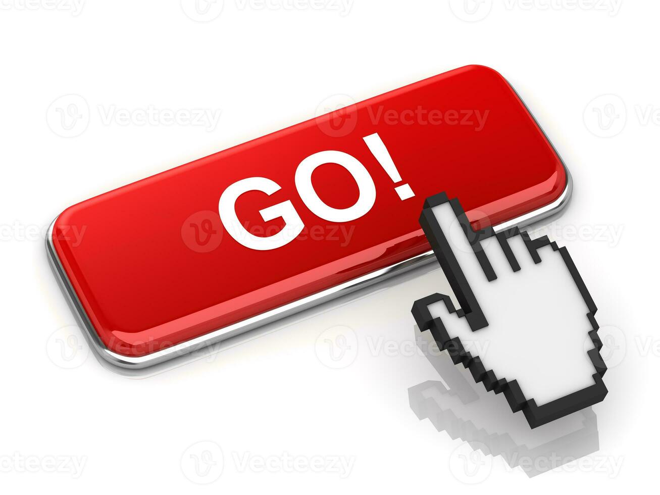 Red Go Button photo