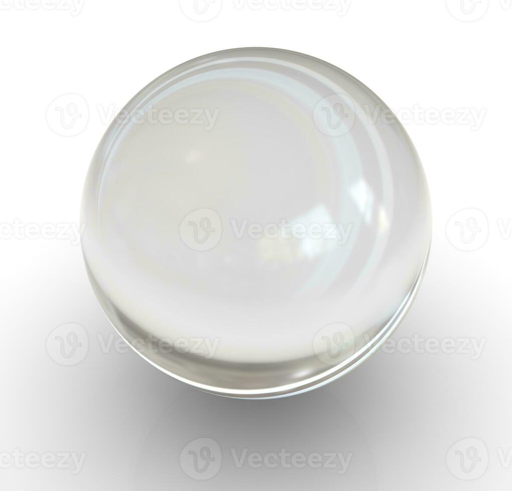 Glass ball isolated photo