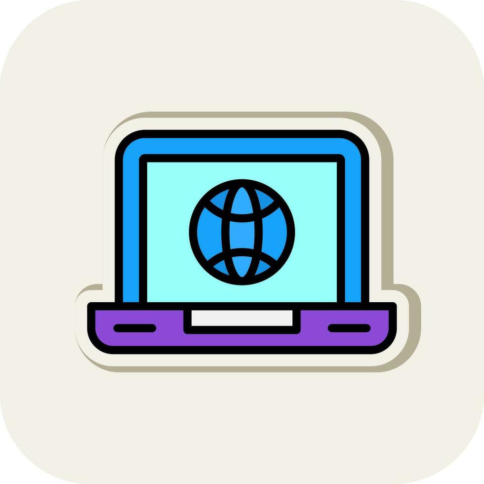 Internet vector icono diseño