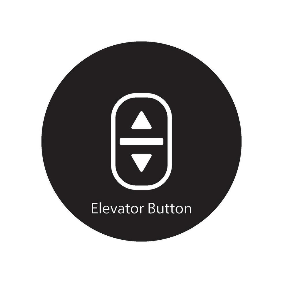 elevator button icon vector