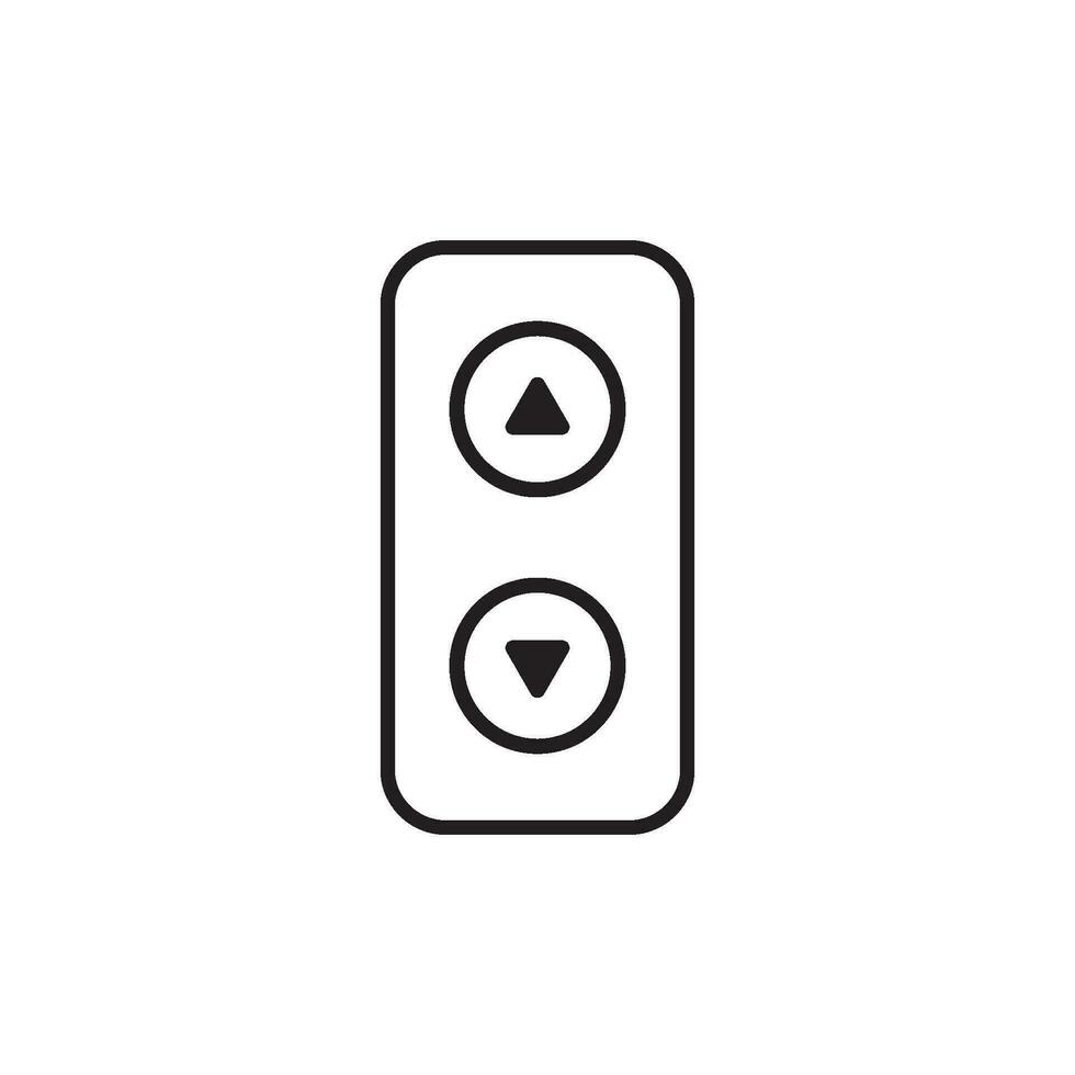 ascensor botón icono vector