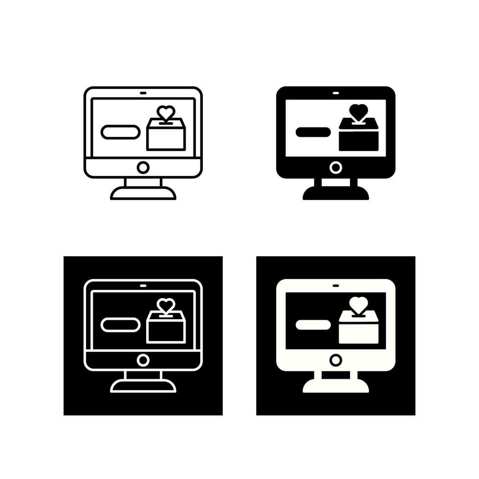 Online Donation Vector Icon