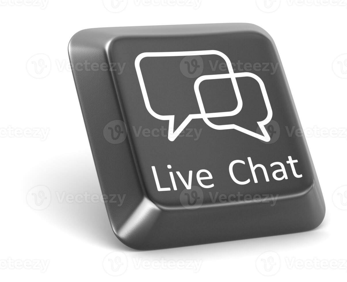 Live Chat made keyboard photo