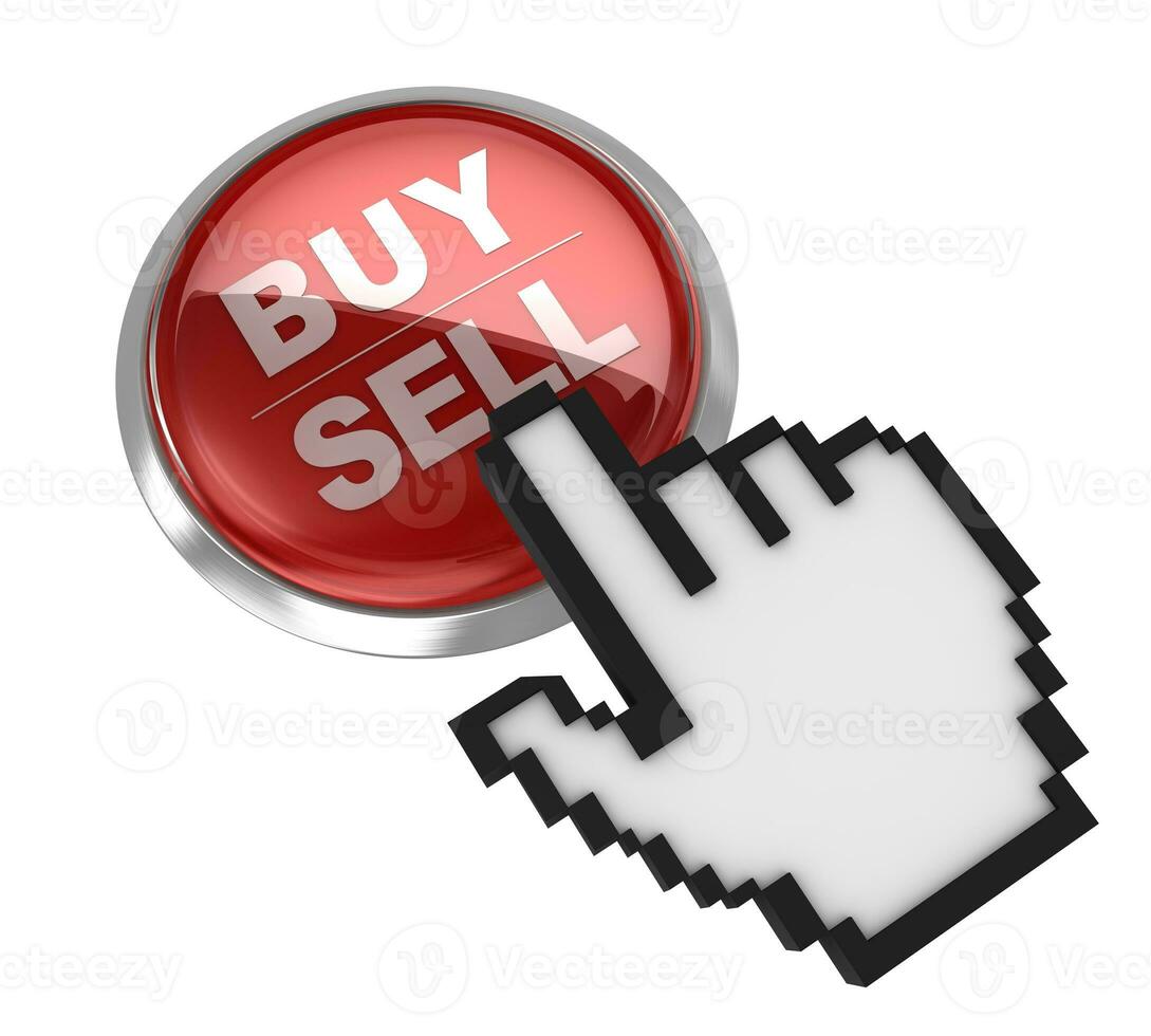 Red Buy Sell button photo