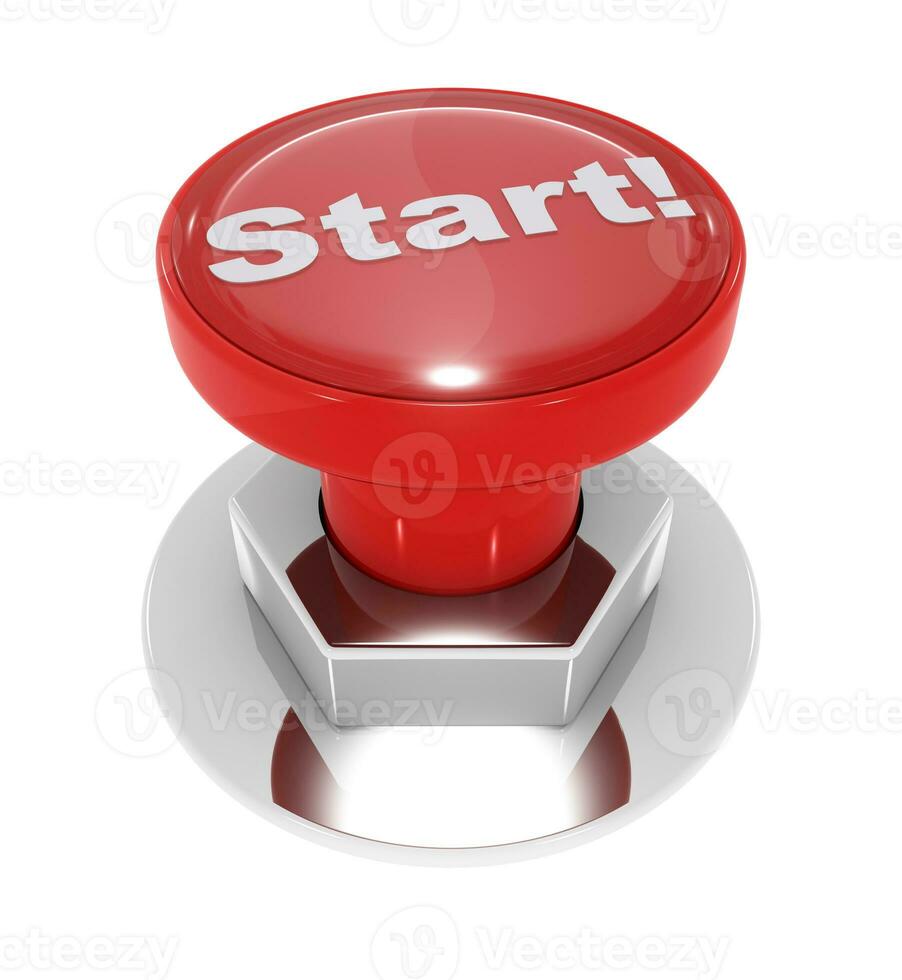 Red Start button photo