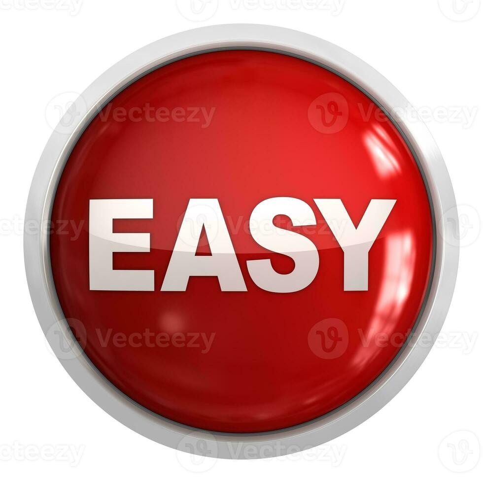 Red Easy button photo