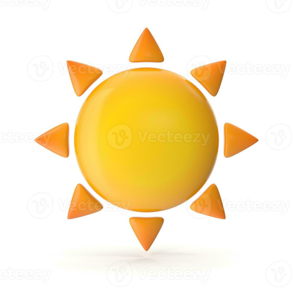 Orange Sun Symbol photo