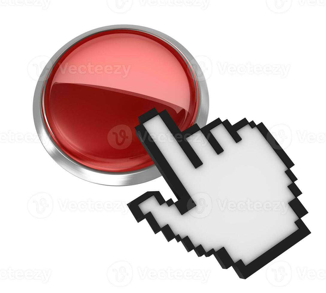 Red Push button photo