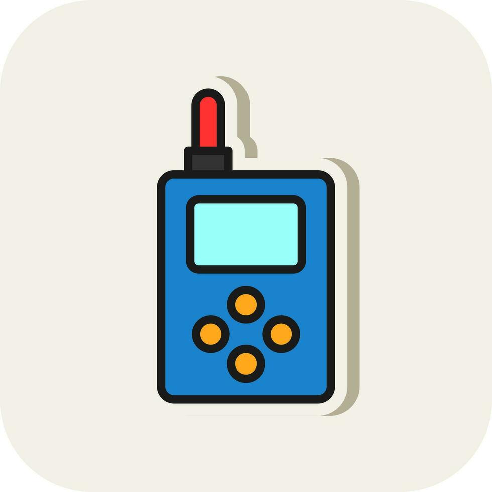 walkie película sonora vector icono diseño