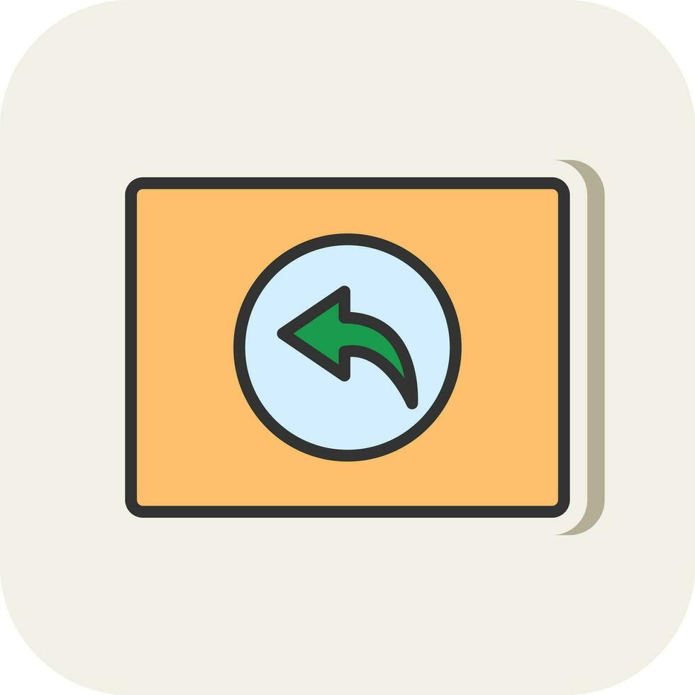 Backward  Vector Icon Design