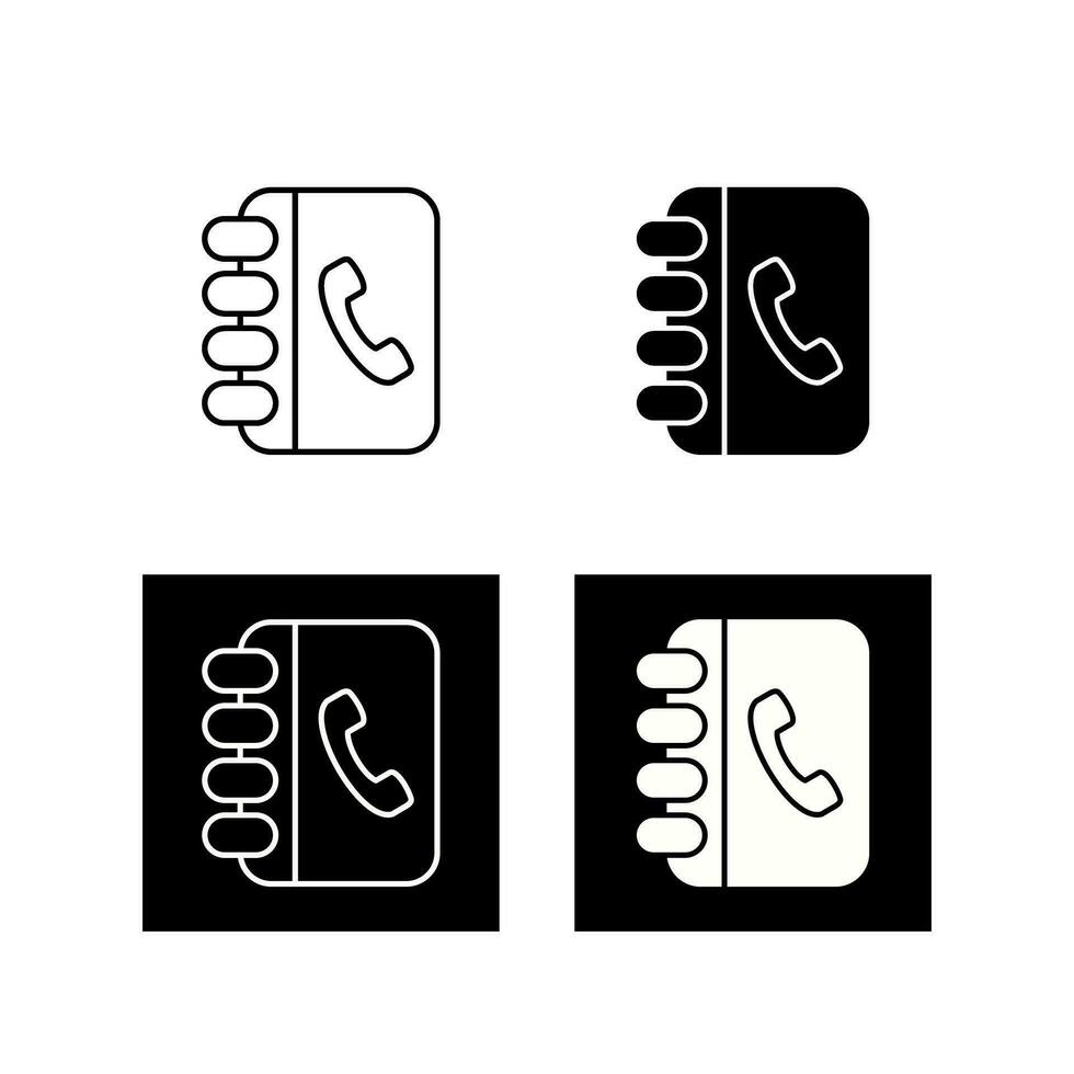 Contact Book Vector Icon