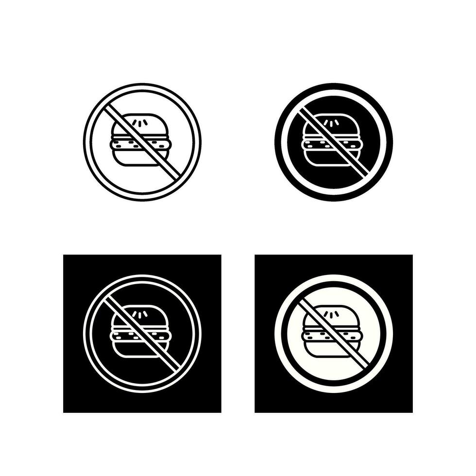No Eating Vector Icon