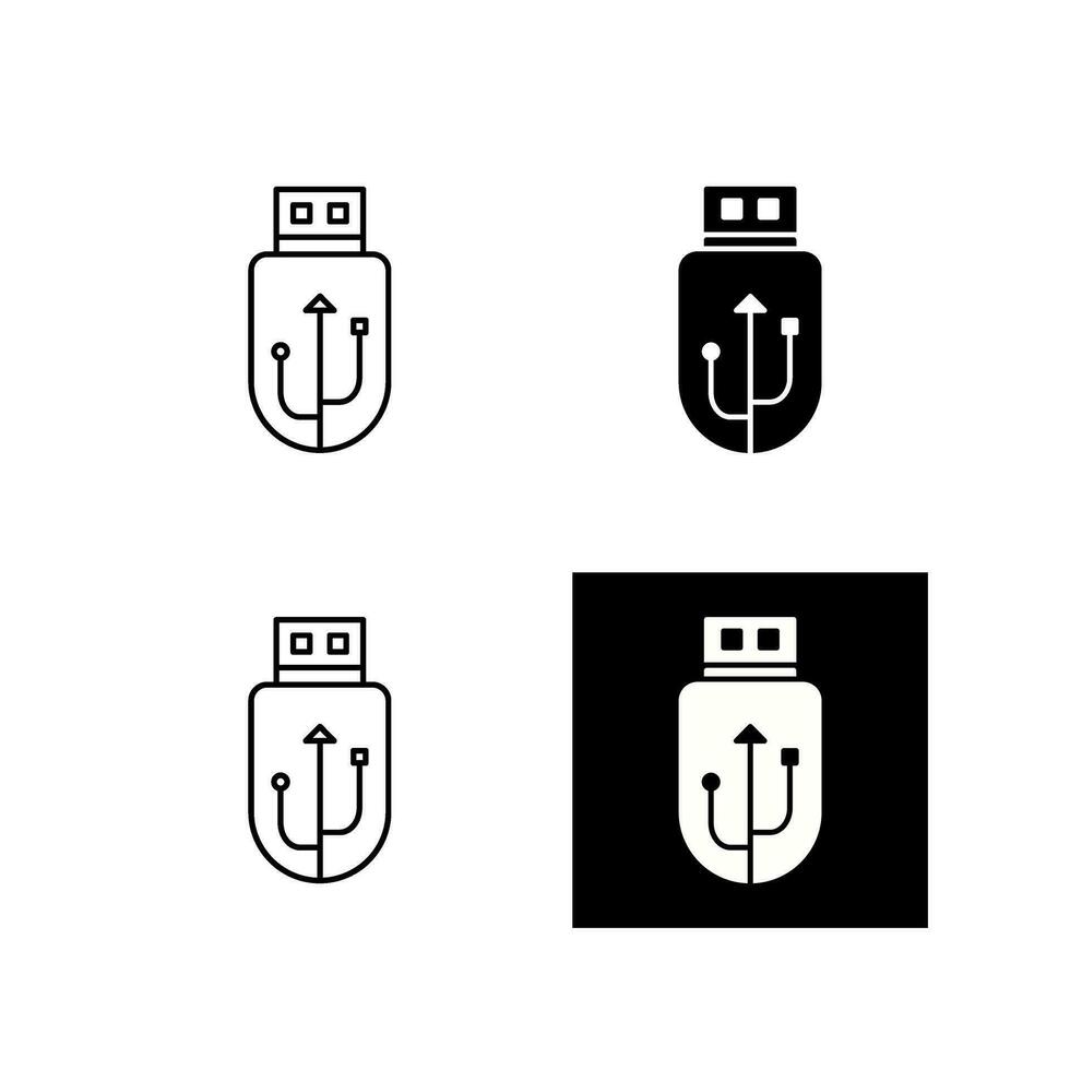 icono de vector de usb