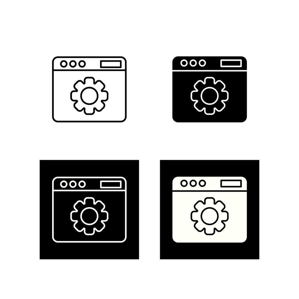 Web Settings Vector Icon