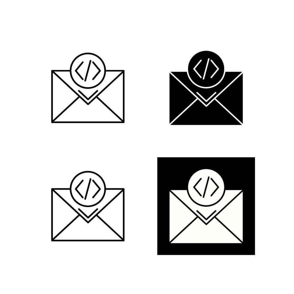 icono de vector de correo