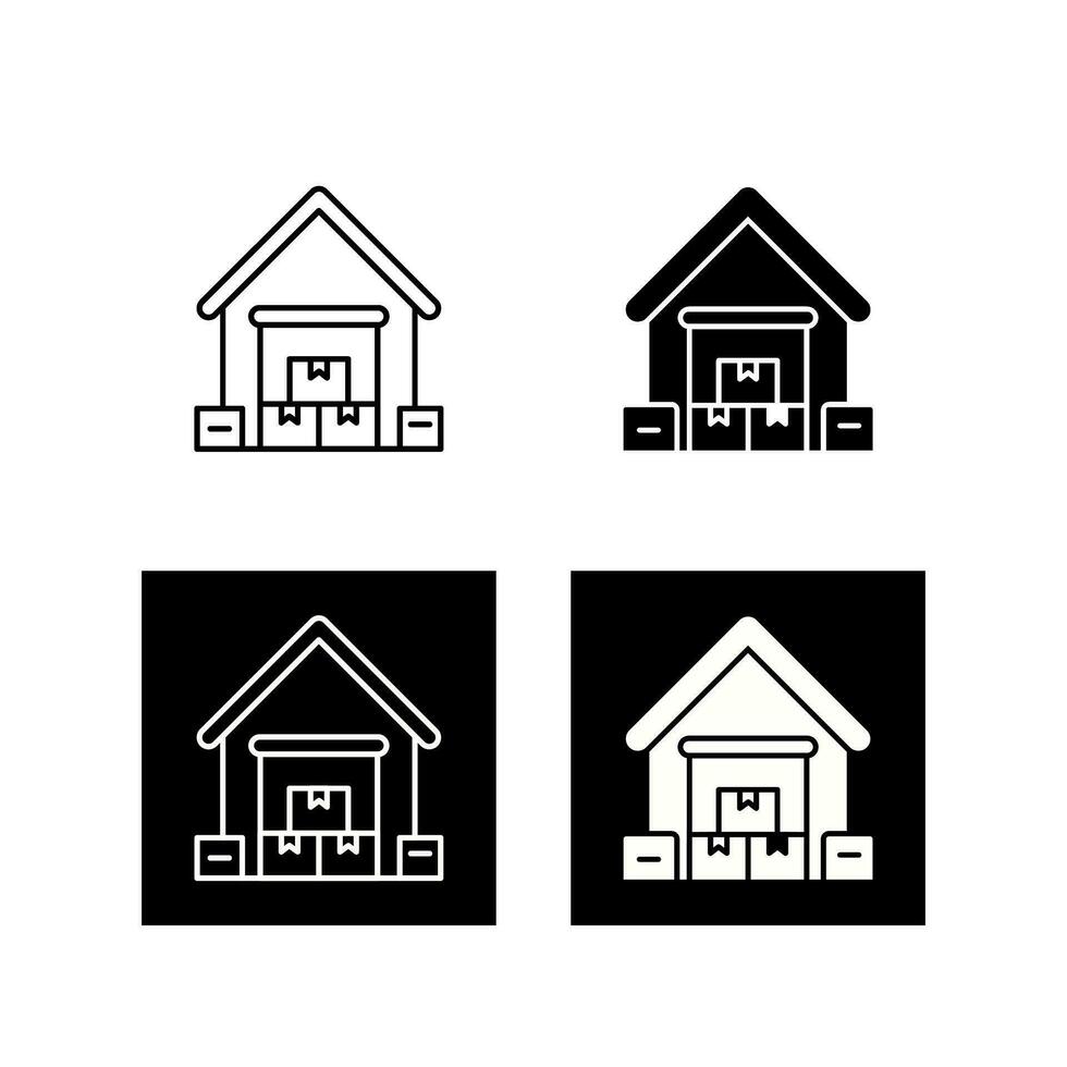 Warehouse Vector Icon