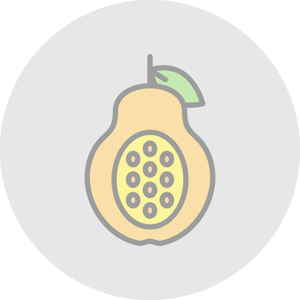 Papaya Vector Icon Design