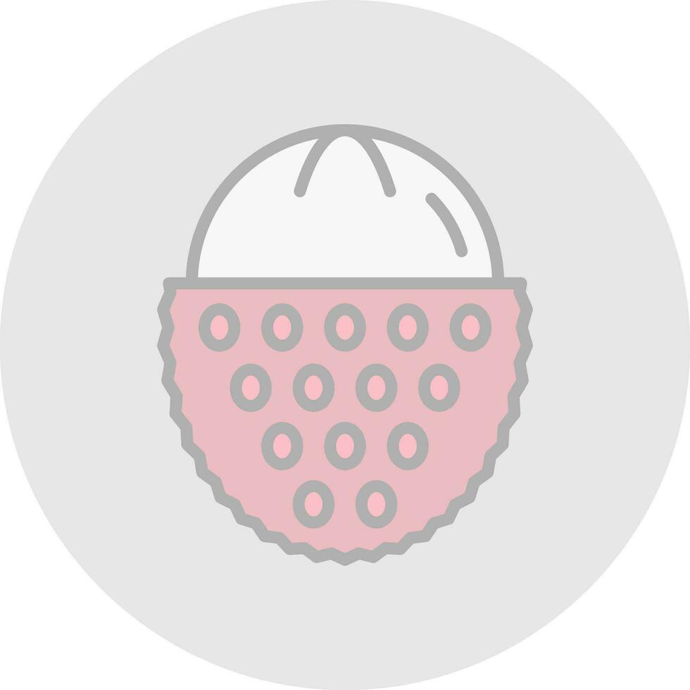 Lychee Vector Icon Design