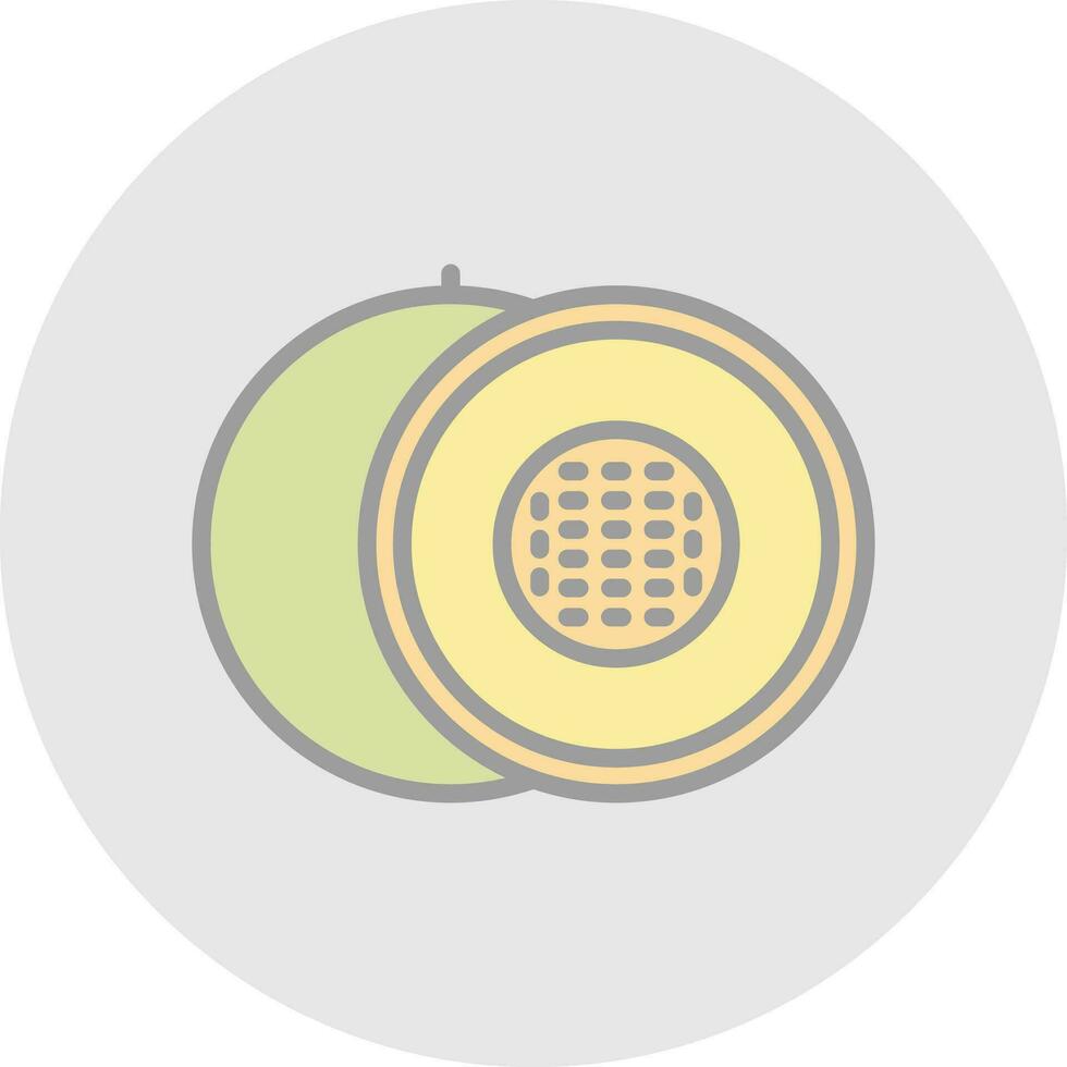 melón vector icono diseño